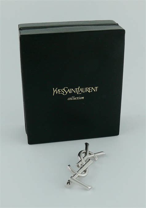 ysl silver brooch|ysl brooch men.